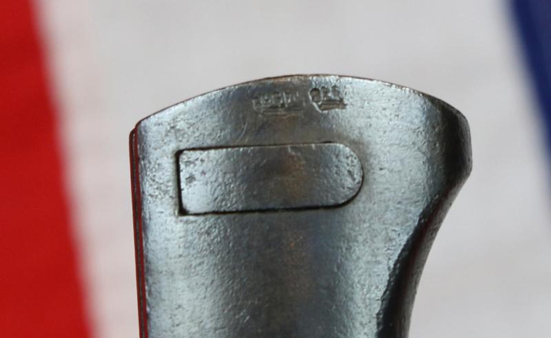 A Good German Third Reich Issue Karabinier Kurz Mauser K98k Seitengewehr 84/98. German Kar98k Rifle Bayonet. Fully Blued Finish