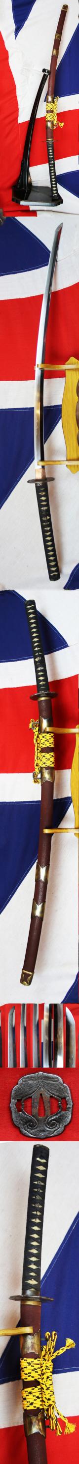 Most Outstanding & Huge Shogunate Antique Bunkyu Period 幕藩体制 Samurai's Tachi, Horseman's Sword, In Superb Condition. Signed 伯耆国住吉.  Hoki no Kuni ju Yoshiyuki . A 'Statement' Collector's Piece, Par Excellance