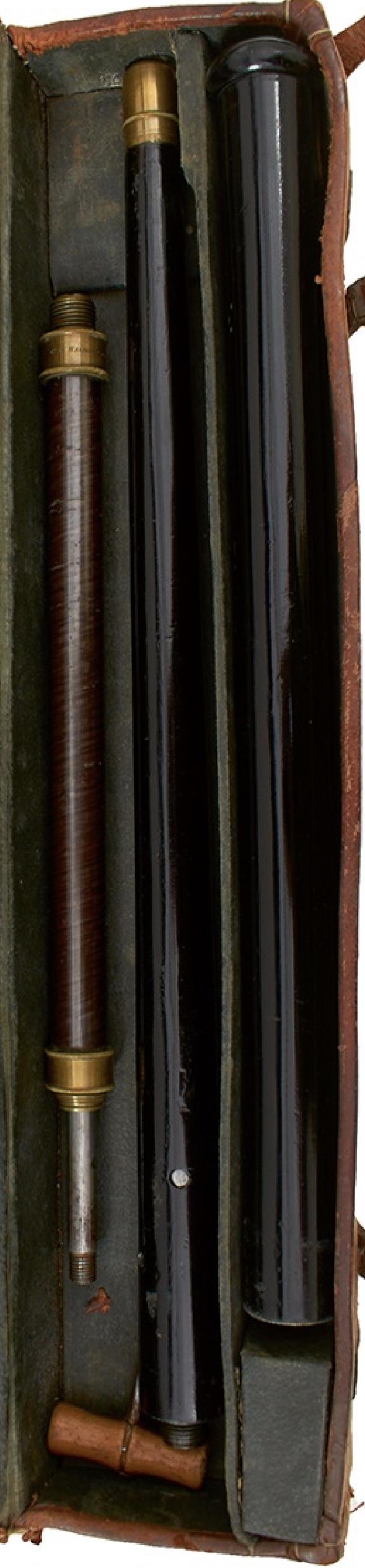 What A Unique And Incredible Christmas Gift This Might Be A Stunning Victorian to Edwardian Antique Gadget Gun Stick Fully Set Within Its Original Hard Canvas Travelling Gun Case With All Accompanying Tools. Unique Collectors Piece From Victorian England