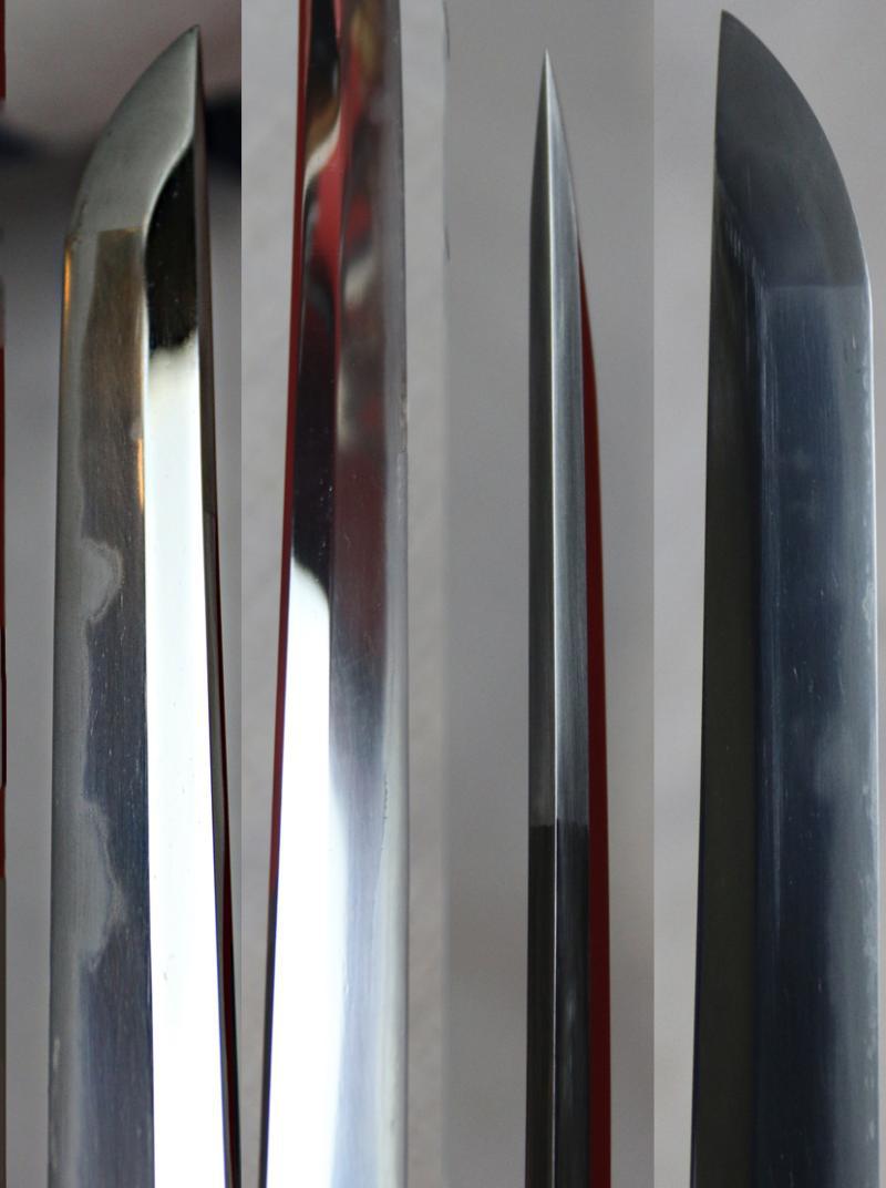 A Stunning, Antique, Edo Period Circa 1660 'Dragon Horimono' Shinto Horseman's Katana. With A Carved Horimono Blade of a Dragon. With a Superb Suguha Hamon That Transforms With Choji Elements At The Top Section