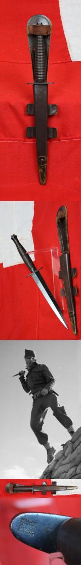 An Excellent WW2 Third Pattern, Used in The Early 1980's Falklands War Period, FS Knife, By William Rodgers Sheffield England