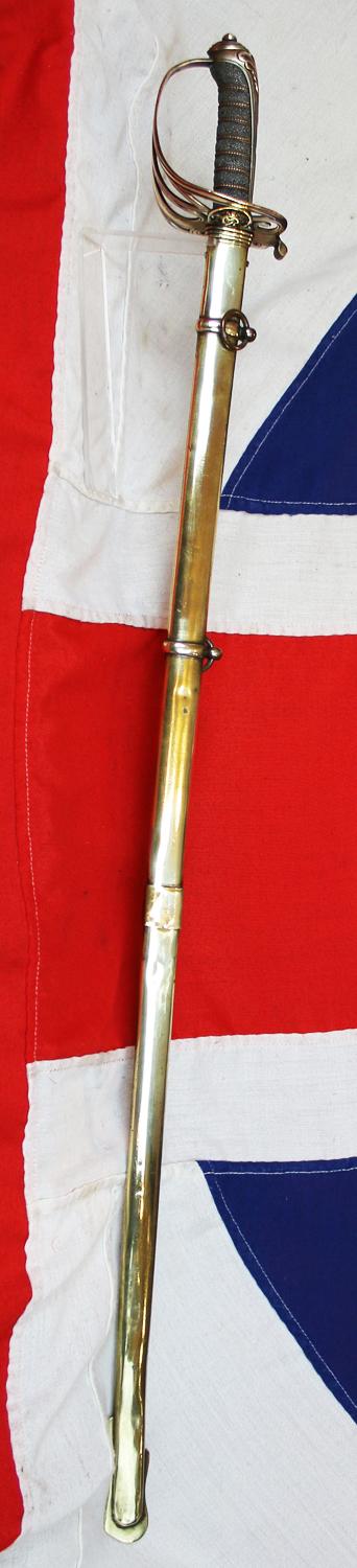A Beautiful and Good Example, of An Original, Zulu War Sabre, An 1822/45 Pattern British Infantry Officer's Sword, for Majors & Above, With Gothic Hilt and Queen Victoria's Cypher