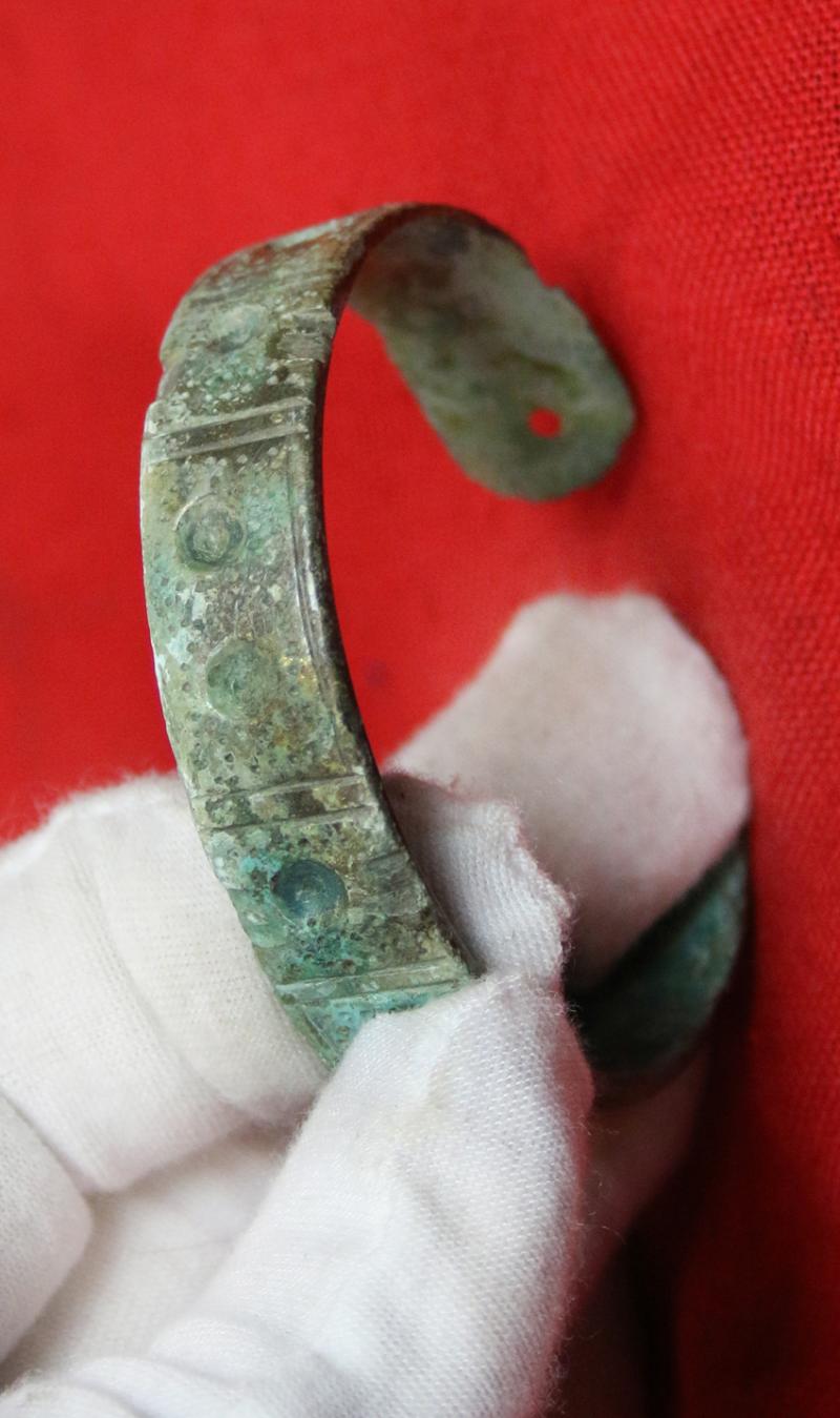 A Most Fine Original Copper-Bronze Imperial Roman Legionary's Military Bravery Award Armilla, {Bracelet} Awarded for Military Gallantry Around 1700 Years Old