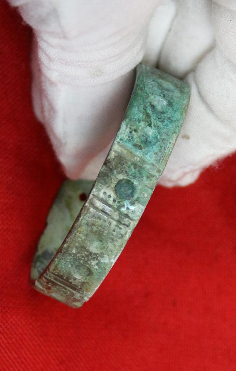 A Most Fine Original Copper-Bronze Imperial Roman Legionary's Military Bravery Award Armilla, {Bracelet} Awarded for Military Gallantry Around 1700 Years Old