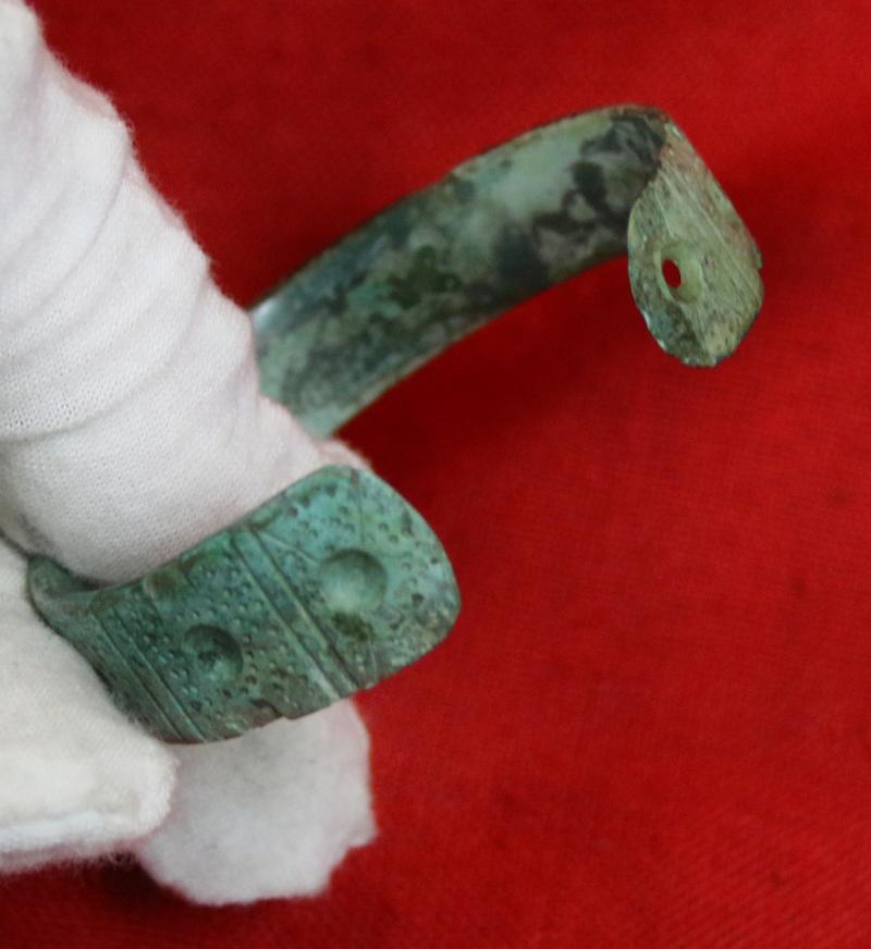 A Most Fine Original Copper-Bronze Imperial Roman Legionary's Military Bravery Award Armilla, {Bracelet} Awarded for Military Gallantry Around 1700 Years Old