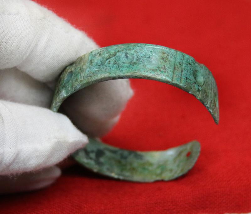 A Most Fine Original Copper-Bronze Imperial Roman Legionary's Military Bravery Award Armilla, {Bracelet} Awarded for Military Gallantry Around 1700 Years Old