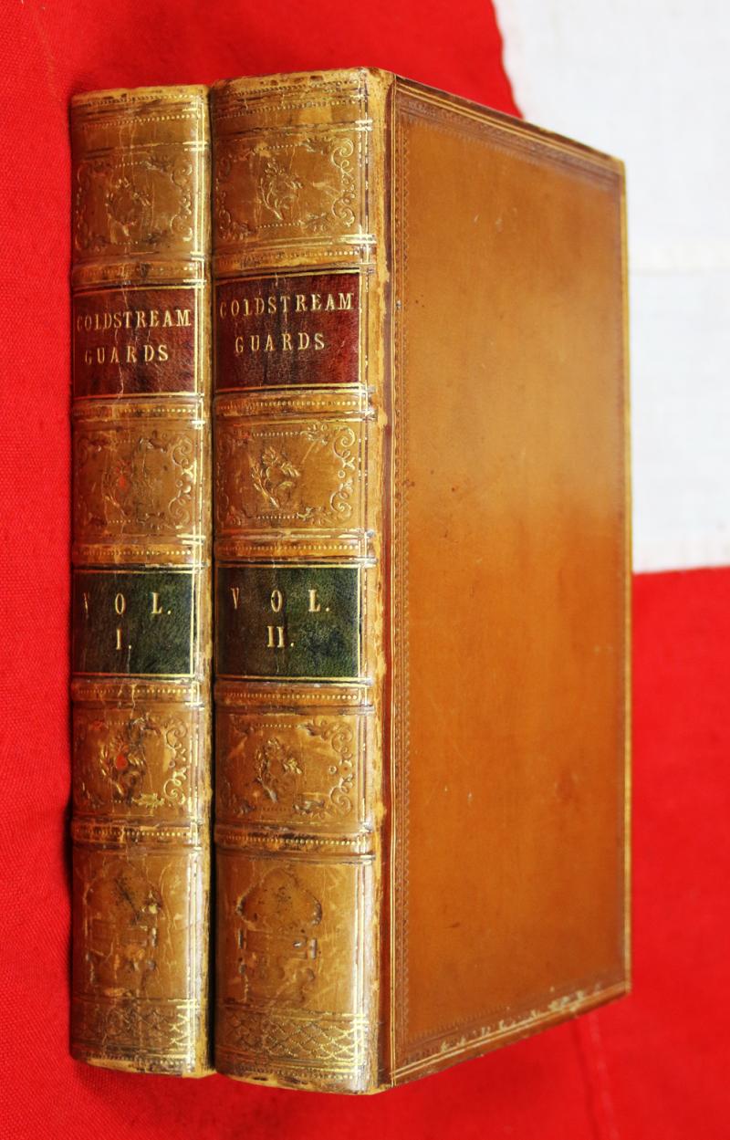 Origin and Services of the Coldstream Guards, Presented to 4th & 2nd Baronet Hamilton, Edward A. Hamilton, {later Capt.} Coldstream Guards in 1858. Heir to Major Sir Charles J.J. Hamilton, 3rd Baronet Hamilton, Hero of Alma, Scots Fusilier Guards