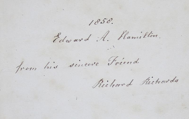 Origin and Services of the Coldstream Guards, Presented to 4th & 2nd Baronet Hamilton, Edward A. Hamilton, {later Capt.} Coldstream Guards in 1858. Heir to Major Sir Charles J.J. Hamilton, 3rd Baronet Hamilton, Hero of Alma, Scots Fusilier Guards