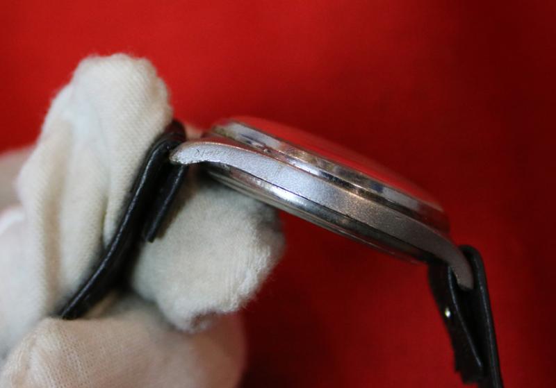 A Super and Intriguing WW2 German, Third Reich, Military, Surveillance Officer's Wrist Watch, Stamped, DI H, Deutsches Inteligenz {or Italienisch For Afrika Korps} Heer. Made For The German Armed Forces By Helvetia Swiss Watch Co. Good Working Order