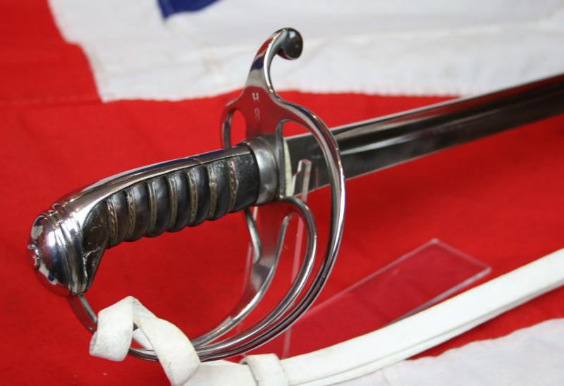A Simply Superb Looking Original, Victorian, 8th King's Royal Irish Hussars 'Charge of the Light Brigade', 1821 Pattern, Hussar Trooper's Sword In Simply Amazing Fully Restored and Conserved Condition. With White Buff Hide Knot