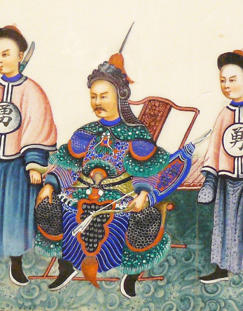 A Most Scarce Antique Ching Dynasty Chinese Shuāngjiàn (雙劍). A Twin-Sword Jian, Late 18th Early 19th century. Near Identical to Admiral Sir James Hanway Plumbridge's Sword in the National Maritime Museum Collection. His Sword Was a Single Blade Version