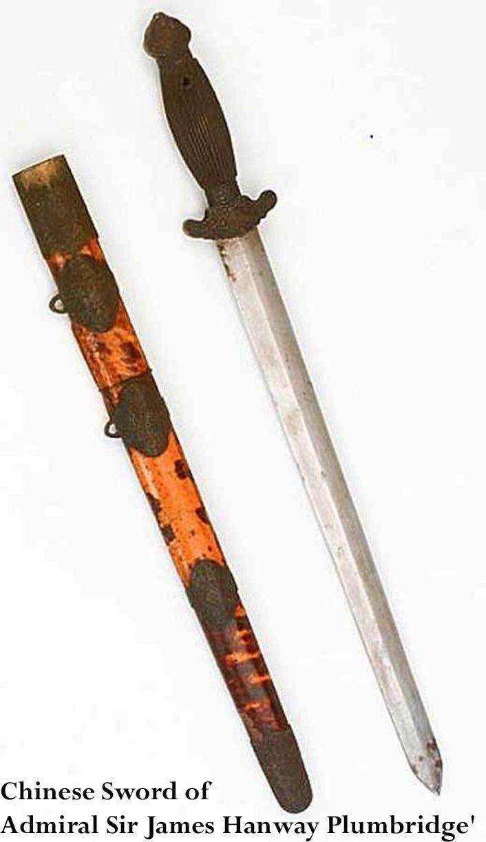 A Most Scarce Antique Ching Dynasty Chinese Shuāngjiàn (雙劍). A Twin-Sword Jian, Late 18th Early 19th century. Near Identical to Admiral Sir James Hanway Plumbridge's Sword in the National Maritime Museum Collection. His Sword Was a Single Blade Version