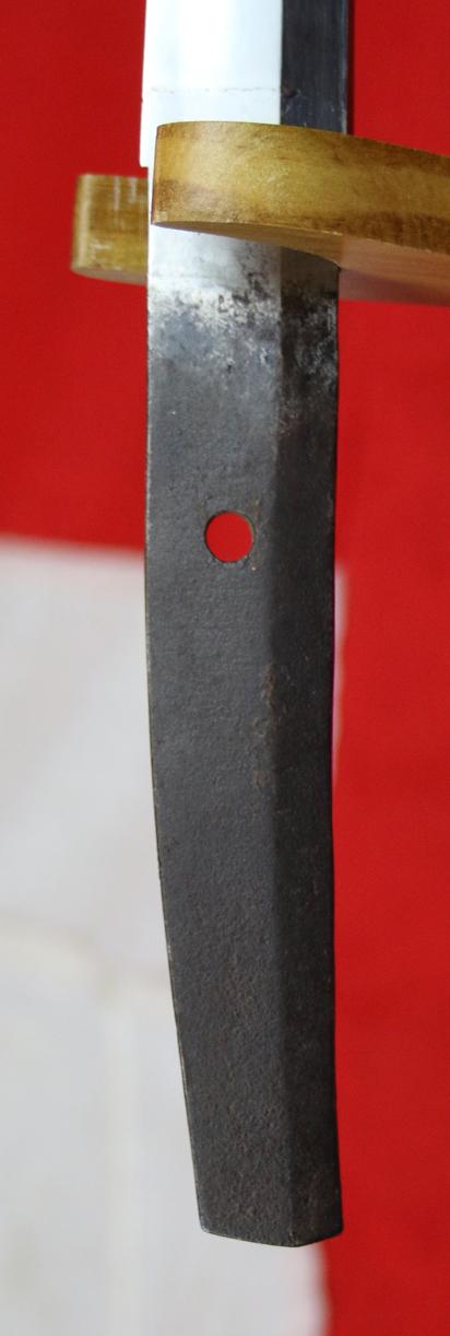 A Super and Most Beautiful Koto Wakazashi Circa 1550 With Original Edo Koshirae of Shakudo, Silver & Gold with a Nagoyamono Tsuba in Shakudo & Gold Prunus Tree With Nanako Ground and a Nanako Rim