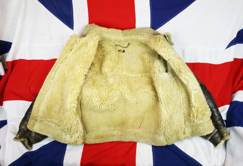 A Superb Piece Of WW2 British Aeronautical History, and An Absolute Beauty. An Original, 1940's B3 WW2 USAAF Pilots Sheerling Jacket. Perry Sportswear Co of Newburgh New York Contract. In Super, Wearable Condition