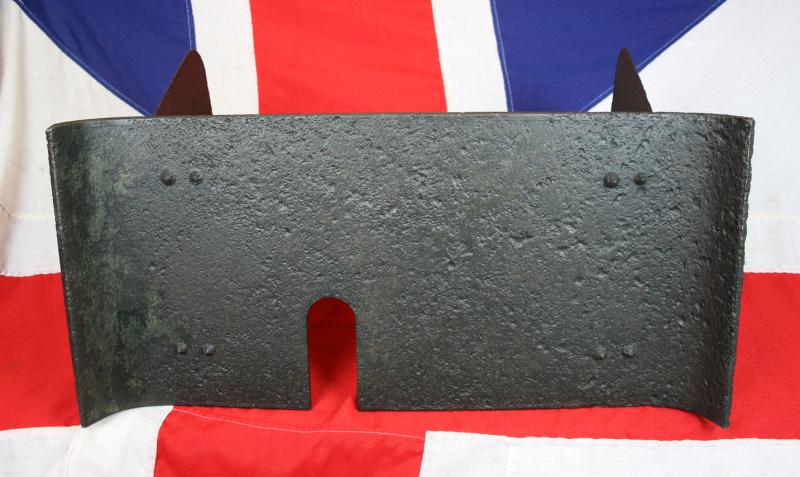A Fabulous, Imperial German WW1, Steel, Folding Sniper Shield. Western Front Recovery In Great Surviving Condition.