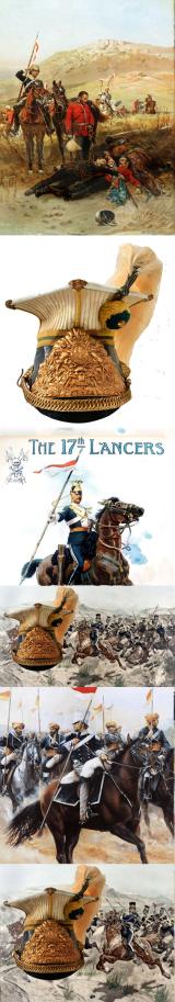 Antique Victorian Regimental Other Ranks Helmet {Chapka} Of the 17th Lancers Of The 'Charge Of The Light Brigade' Fame