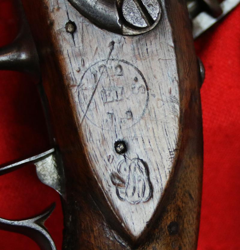 A Rare & Superb, Napoleonic Wars, Year (An) 9 French Gendarmerie Imperial Guard of the Grand Armee Flintlock Pistol. In Great Condition. All Steel Mounts & Made From The Imperial Maubeuge Arsenal Contract, of the Ist Empire