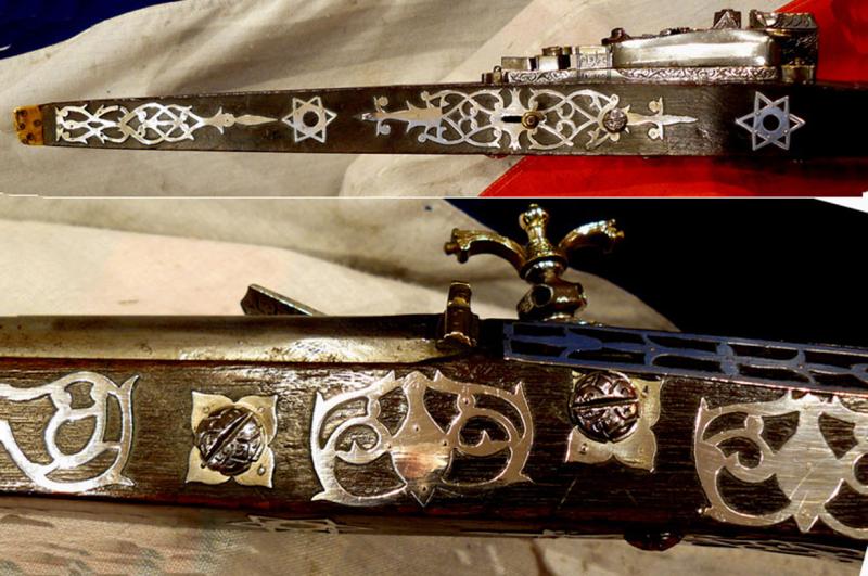 A Truly Exceptional, Original, Highest Grade Napoleonic Wars Period Antique Museum Piece Miquelet, A Magnificent Example Likely Made For Ali Pasha. An All Silver Mounted Miquelet Long Gun, Another Was Presented to President Thomas Jefferson in 1805