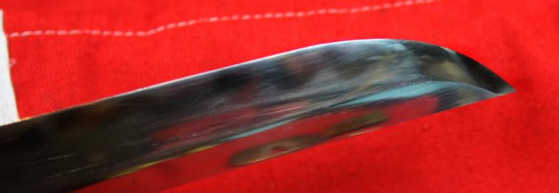 A Rarely Seen, WW2 Era Japanese Officer's Tanto, Showa Period, with Armour Piercing Powerful Blade Of Much Heft And Of Very Beautiful Appearance. Stunning Patinated Copper Koshirae