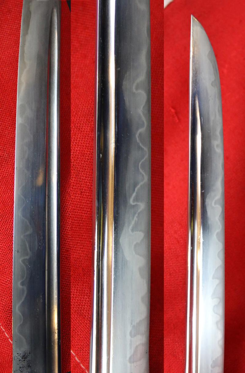 A Beautiful & Most Charming Aikuchi Tanto. Japanese Civil Wars Period Early, Koto Blade, Circa Late 14th Century, Delightful Takebori Matched Koshirae On The Theme of Japanese Plum {Ume} Blossom & Bamboo {Sho-Chiku-Bai}