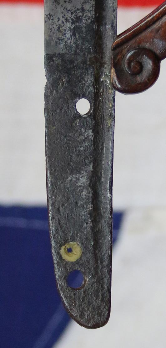 A Beautiful & Most Charming Aikuchi Tanto. Japanese Civil Wars Period Early, Koto Blade, Circa Late 14th Century, Delightful Takebori Matched Koshirae On The Theme of Japanese Plum {Ume} Blossom & Bamboo {Sho-Chiku-Bai}