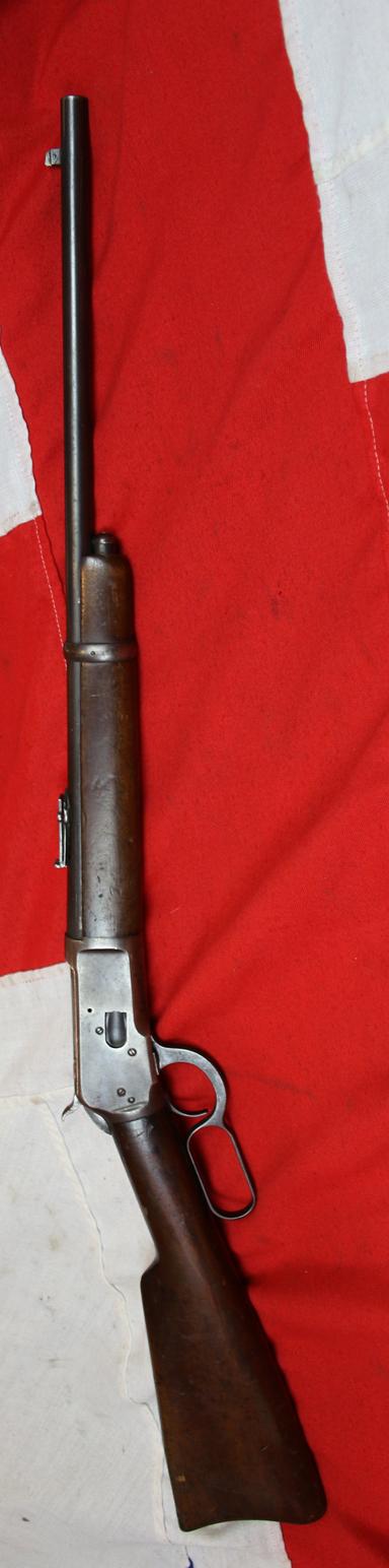 A Superb, Original, Antique 'Wild West' Period Winchester Cavalry Carbine. The Favourite Repeating Rifle of President Theodore 'Teddy' Roosevelt and Cowboy Movie Star John Wayne. Probably The Most Iconic Rifle In the World