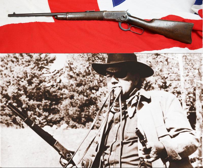 A Superb, Original, Antique 'Wild West' Period Winchester Cavalry Carbine. The Favourite Repeating Rifle of President Theodore 'Teddy' Roosevelt and Cowboy Movie Star John Wayne. Probably The Most Iconic Rifle In the World