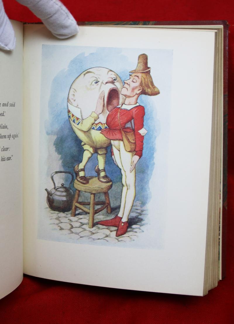 Beautiful Antique Volume,The Timeless Classic, Lewis Carroll, 'Through the Looking Glass and What Alice Found There.' Original 1928 Printing Deluxe Sangorski & Sutcliffe Binding. From The Library of Mina Bowater, Ex Libris Book-Plate by Malcolm Appleby