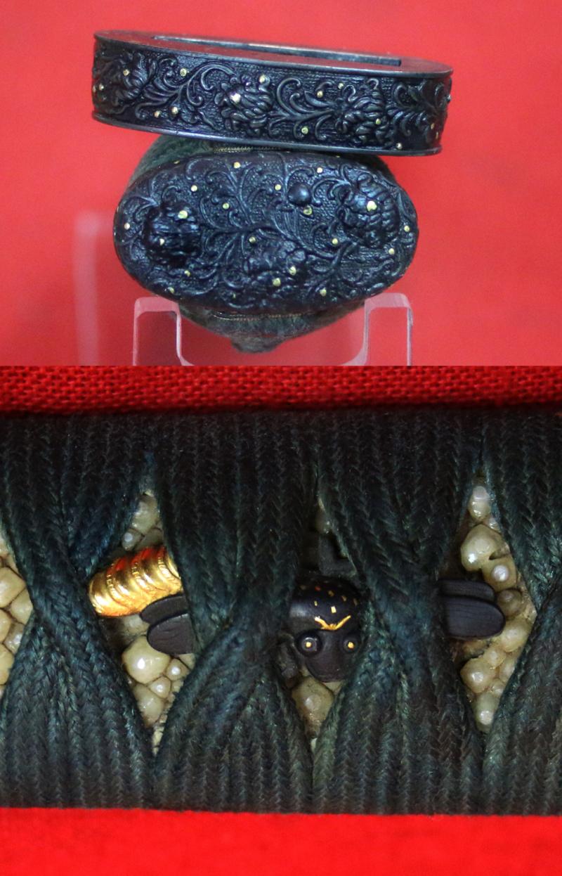 A Superb 16th Century Koto Wakazashi Signed Kanemoto, Of The Renown Mino School, Muramachi Period, With Fabulous Hamon Including a Rare Inazuma (稲妻) 'Summer Lightning' Single Lightning Bolt That Appears Like A Spinning Cyclone Emerging From the Hamon