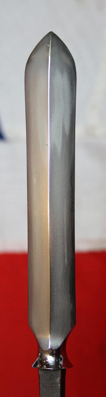 A Superb 17th Century Shinto Ryo Shinogi Yari Samurai Spear Head From the Roald Knutsen Collection. In Superb Condition With Impressive Nie-Deki (沸出来) {Martinzite Crystals} That Appear In The Rapid Quenching