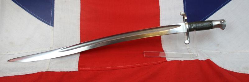 A Really Rare Chevasse & Co Confederate Contract Pattern 1856, 1856/8 Two Band Enfield Rifle Sword Bayonet with Yataghan Blade. American Civil War Import From Birmingham England, by Confederate Supply Contractor Horace Chavasse.