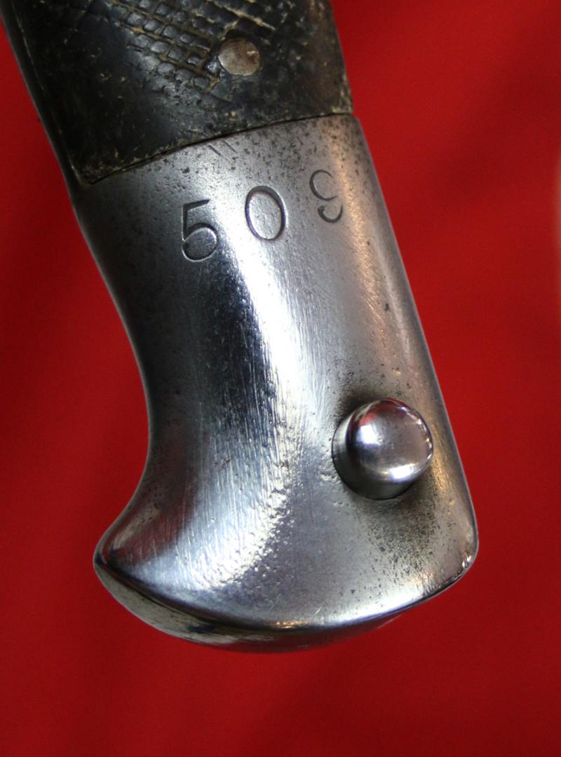 A Really Rare Chevasse & Co Confederate Contract Pattern 1856, 1856/8 Two Band Enfield Rifle Sword Bayonet with Yataghan Blade. American Civil War Import From Birmingham England, by Confederate Supply Contractor Horace Chavasse.