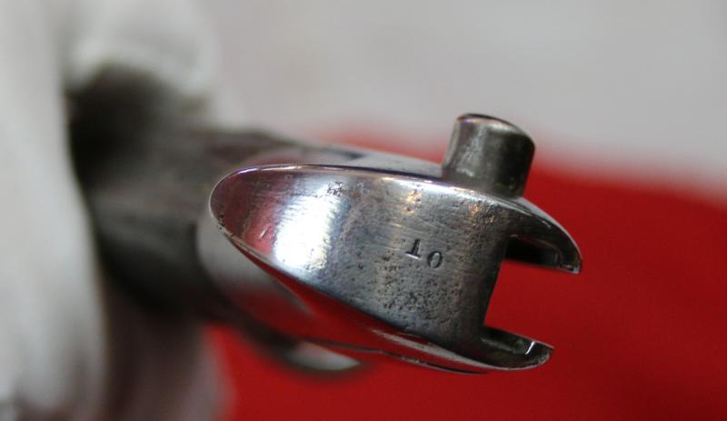 A Really Rare Chevasse & Co Confederate Contract Pattern 1856, 1856/8 Two Band Enfield Rifle Sword Bayonet with Yataghan Blade. American Civil War Import From Birmingham England, by Confederate Supply Contractor Horace Chavasse.