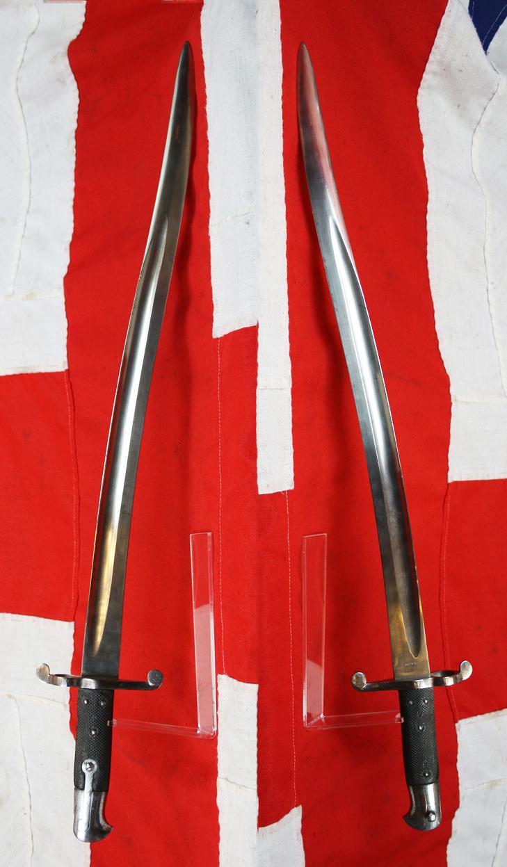Fabulous, Historical Service Issue 1856-8 Two Band Enfield Yataghan Sword Bayonet Used With P1853 Enfield Rifles In The Indian Mutiny, The Opium War in China, The American Civil War, 1861-65 & The Japanese Boshin War & The Satsuma Rebellion