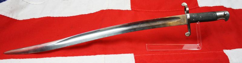 Fabulous, Historical Service Issue 1856-8 Two Band Enfield Yataghan Sword Bayonet Used With P1853 Enfield Rifles In The Indian Mutiny, The Opium War in China, The American Civil War, 1861-65 & The Japanese Boshin War & The Satsuma Rebellion