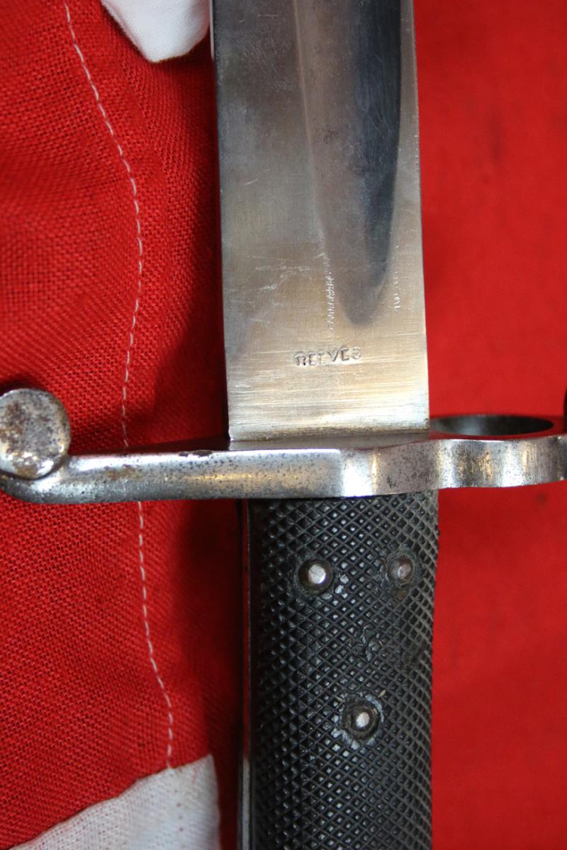 Fabulous, Historical Service Issue 1856-8 Two Band Enfield Yataghan Sword Bayonet Used With P1853 Enfield Rifles In The Indian Mutiny, The Opium War in China, The American Civil War, 1861-65 & The Japanese Boshin War & The Satsuma Rebellion