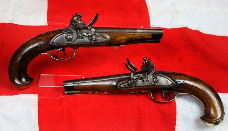 A Simply Stunning Quality 18th Century Pair of Double Barrelled Side By Side Flintlock Pistols, Most Often The Preserve of Generals During The American Revolutionary War in the 1770’s, and Generals Into the Napoleonic Period