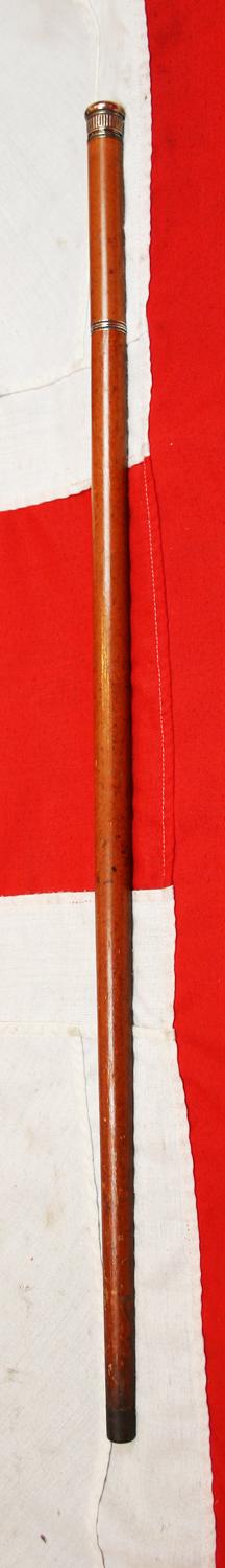 A Beautiful Victorian Hidden Gadget System Cane, Known As the Toulouse-Lautrec Cane. In Carved Mallacca Wood