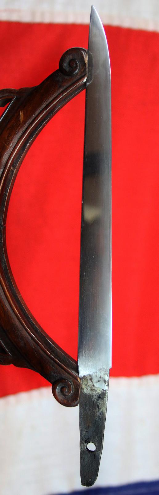 A Most Superb And Rare Early Koto Period Shikome-Tessen, with Fine Quality Concealed Blade Bearing a Stunning Hamon & Hada A Hidden High Ranking Samurai's, {Such as a Daimyo, or Kumigashira 組 頭} Samurai Tanto War Fan, Called a Shikome-Tessen