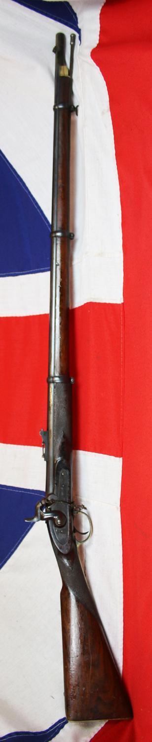 An Original Superb 1853 Three Band Enfield Pattern Rifle Made in the 'Tower Of London' Armoury. Issued For the British Infantry for Service In The Crimean War in Russia, In 1855. Used Later In The Indian Mutiny & Potentially in The US Civil War & Japan