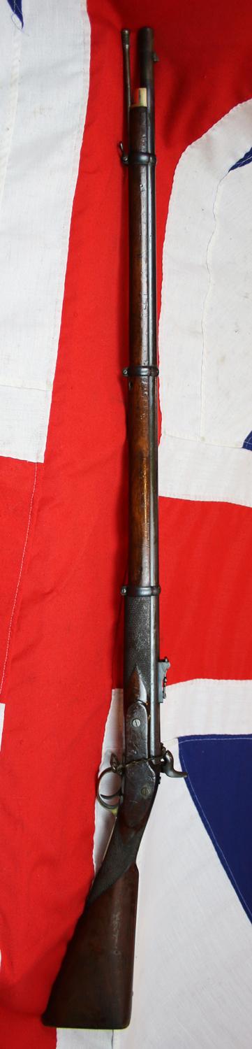 An Original Superb 1853 Three Band Enfield Pattern Rifle Made in the 'Tower Of London' Armoury. Issued For the British Infantry for Service In The Crimean War in Russia, In 1855. Used Later In The Indian Mutiny & Potentially in The US Civil War & Japan