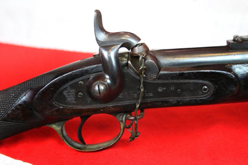 An Original Superb 1853 Three Band Enfield Pattern Rifle Made in the 'Tower Of London' Armoury. Issued For the British Infantry for Service In The Crimean War in Russia, In 1855. Used Later In The Indian Mutiny & Potentially in The US Civil War & Japan