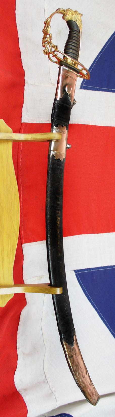 A Magnificent 95th Rifles, 1803 British Light Infantry Officer's Sabre of the Napoleonic Wars, The Peninsular War Campaign, The War of the Hundred Days Culminating in Quatre Bras, and Waterloo. with Engraved 'Britannia' Blade. Bespoke Made by Osborne