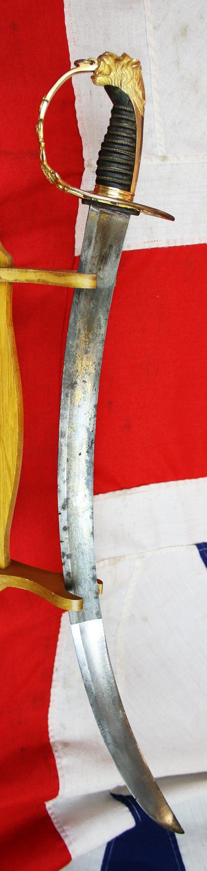 A Magnificent 95th Rifles, 1803 British Light Infantry Officer's Sabre of the Napoleonic Wars, The Peninsular War Campaign, The War of the Hundred Days Culminating in Quatre Bras, and Waterloo. with Engraved 'Britannia' Blade. Bespoke Made by Osborne