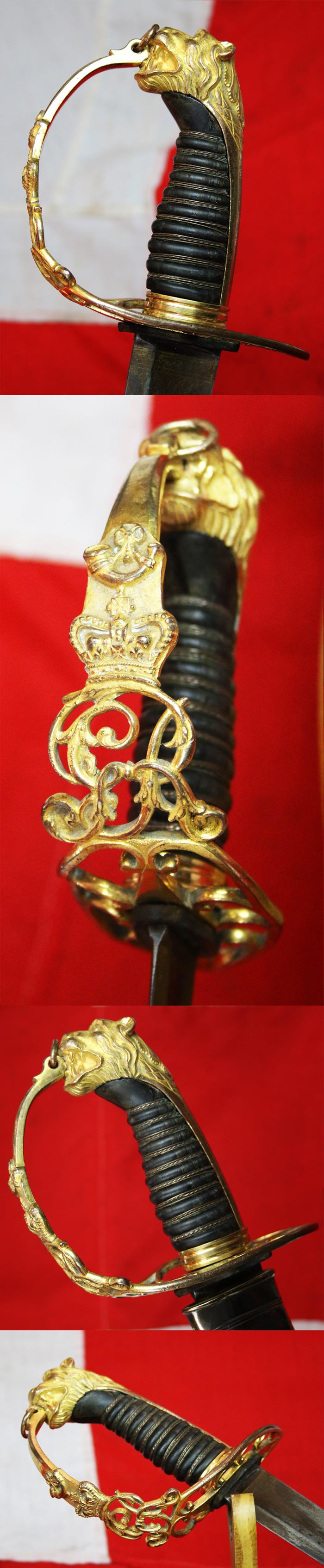 A Magnificent 95th Rifles, 1803 British Light Infantry Officer's Sabre of the Napoleonic Wars, The Peninsular War Campaign, The War of the Hundred Days Culminating in Quatre Bras, and Waterloo. with Engraved 'Britannia' Blade. Bespoke Made by Osborne