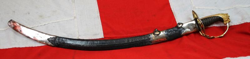 A Magnificent 95th Rifles, 1803 British Light Infantry Officer's Sabre of the Napoleonic Wars, The Peninsular War Campaign, The War of the Hundred Days Culminating in Quatre Bras, and Waterloo. with Engraved 'Britannia' Blade. Bespoke Made by Osborne