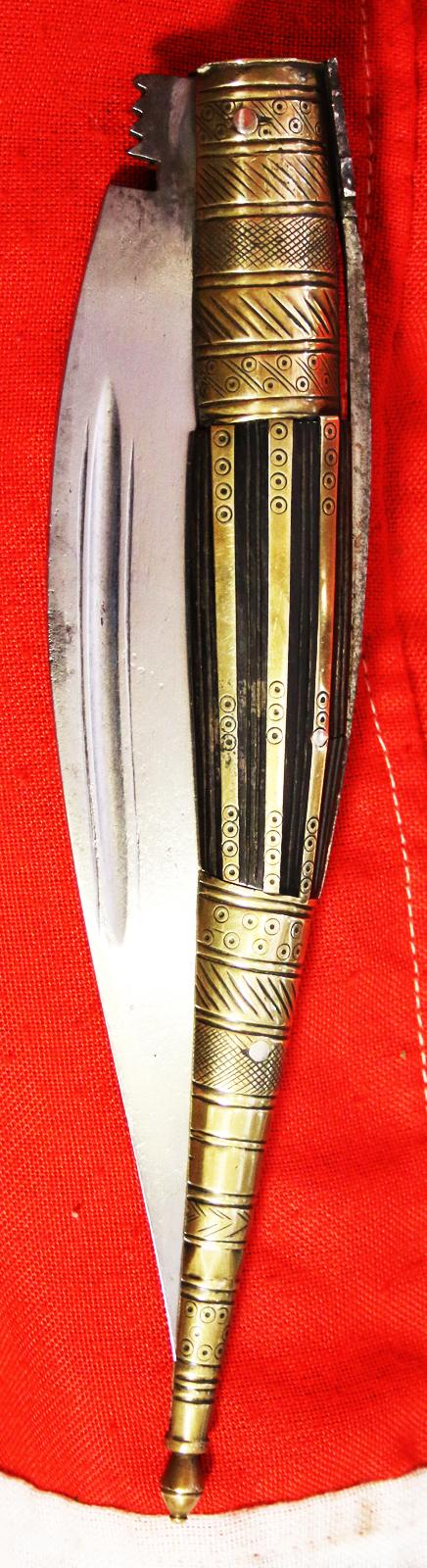Exceptional Early 19th Century Navaja Folding Knife From Albacete. Of the Spanish Guerrilleros Who Faught Napoleon During His Invasion Of Spain In The Peninsular War. As Used In The Dos de Mayo Uprising, Madrid, Spain,1808. Against Napoleon's Occupation