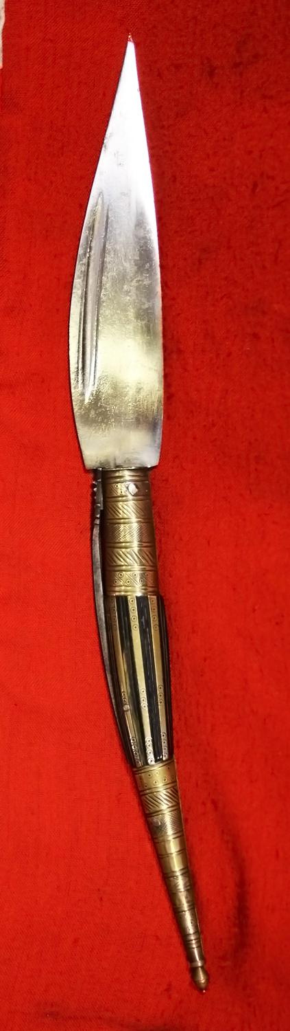Exceptional Early 19th Century Navaja Folding Knife From Albacete. Of the Spanish Guerrilleros Who Faught Napoleon During His Invasion Of Spain In The Peninsular War. As Used In The Dos de Mayo Uprising, Madrid, Spain,1808. Against Napoleon's Occupation