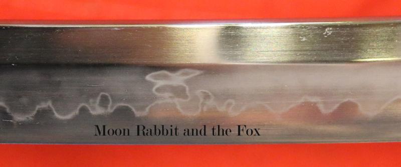 A Very Fine Koto Samurai 500 Year Old Sword With Rare 'Rabbit Ears' Choji Hamon and Sukashi Tsuba Designed for The 月の兎, Tsuki no Usagi, The Japanese Moon Rabbit, Written in the Konjaku Monogatarishū, 1000 Poems Written in the Heian Period, 794-1185