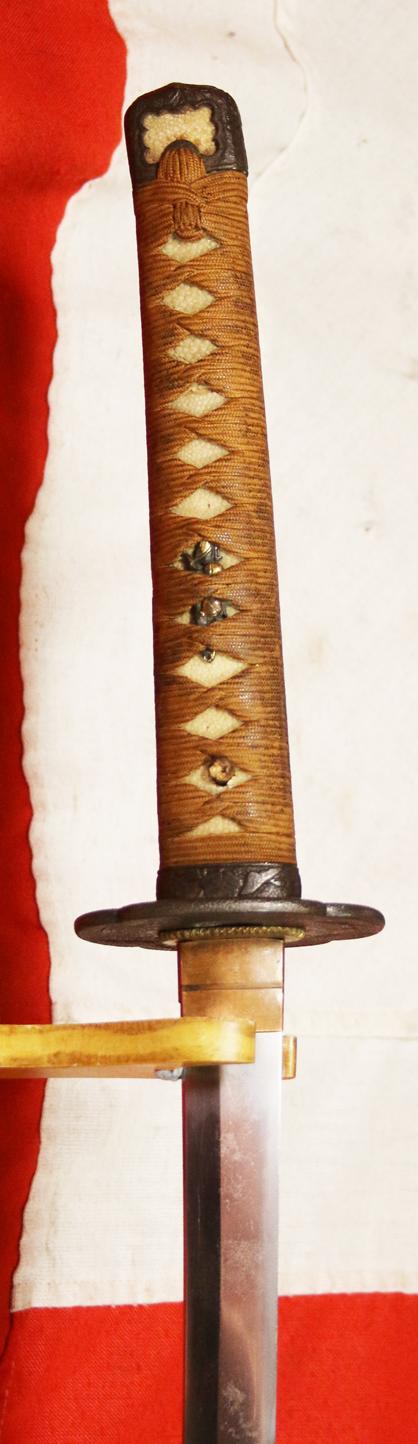 A Most Impressive & Beautiful Bladed Antique Shinto Period, Edo Era Samurai Horseman's Katana. All Original edo Period Koshirae & Kanieye School Iron Mokko Tsuba